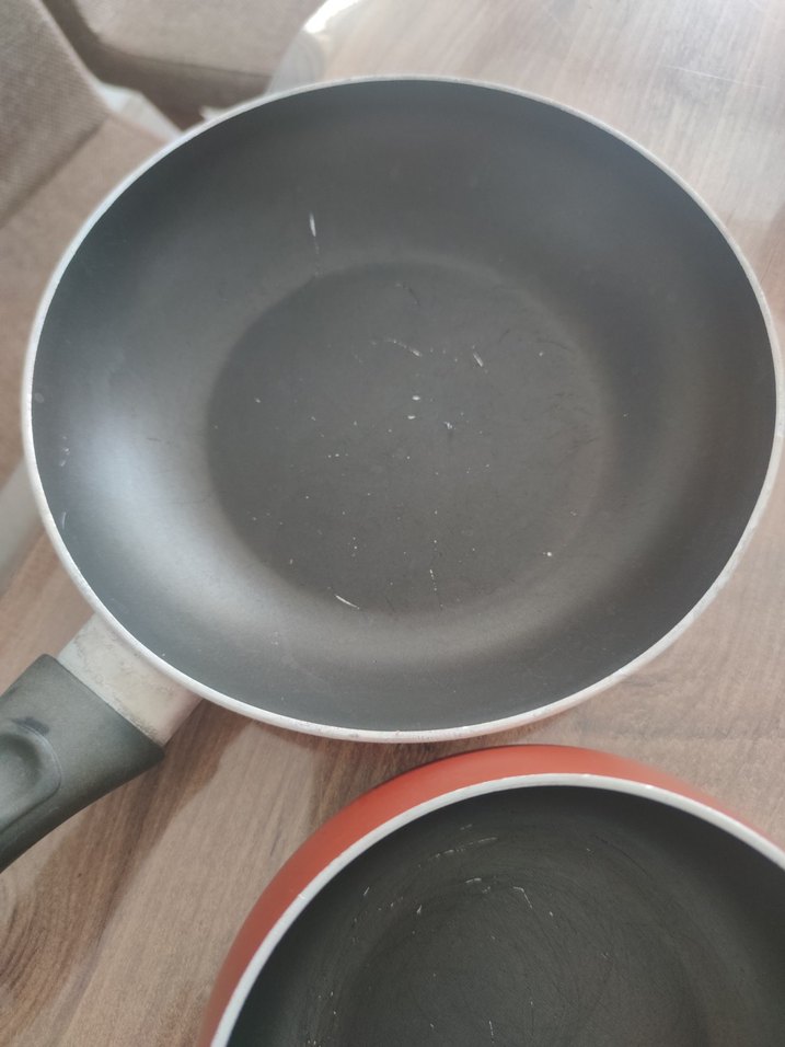 Kahverengi Teflon Kaplama Tencere ve Tava Seti - Görsel 2