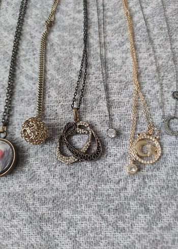 Bohem Tarz Gri Zincir Detaylı Midi Kolye hepsi fiyatıdir - Görsel 3