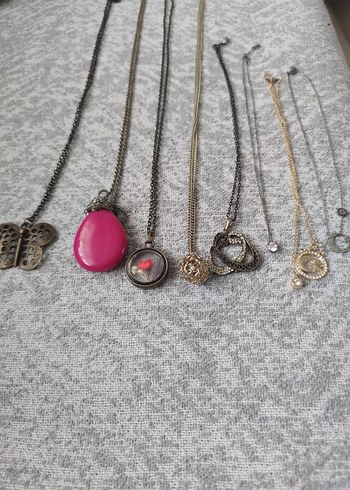 Bohem Tarz Gri Zincir Detaylı Midi Kolye hepsi fiyatıdir - Görsel 5