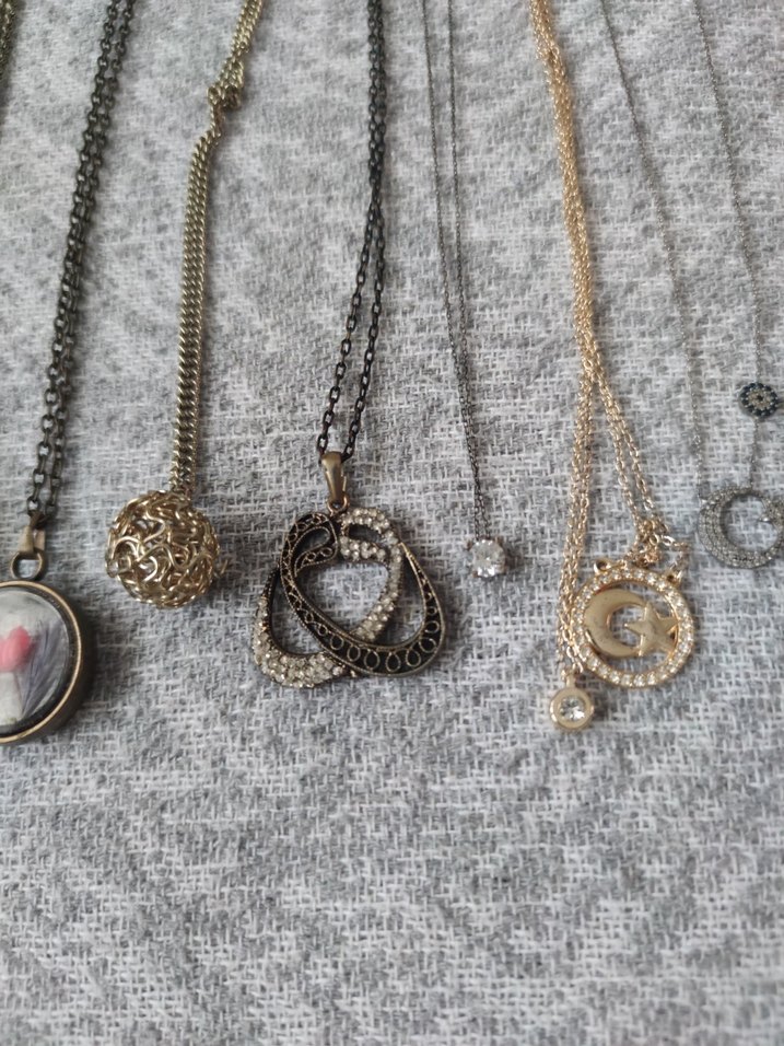 Bohem Tarz Gri Zincir Detaylı Midi Kolye hepsi fiyatıdir - Görsel 3