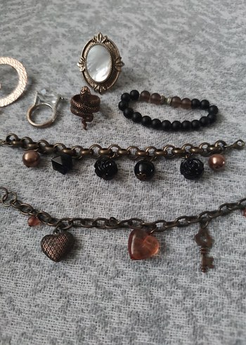 Bohem Esintili Kahverengi Boncuklu Takı Seti hepsi fiyatıdir - Görsel 3