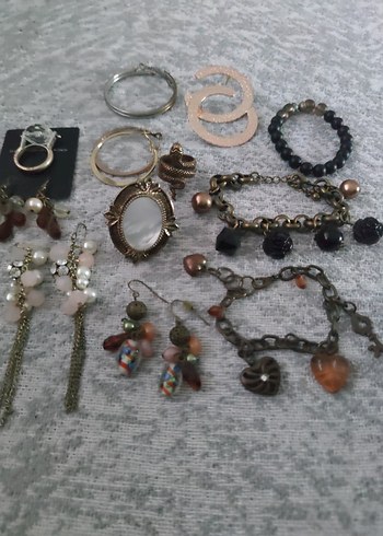 Bohem Esintili Kahverengi Boncuklu Takı Seti hepsi fiyatıdir - Görsel 8