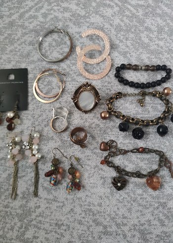 Bohem Esintili Kahverengi Boncuklu Takı Seti hepsi fiyatıdir - Görsel 5