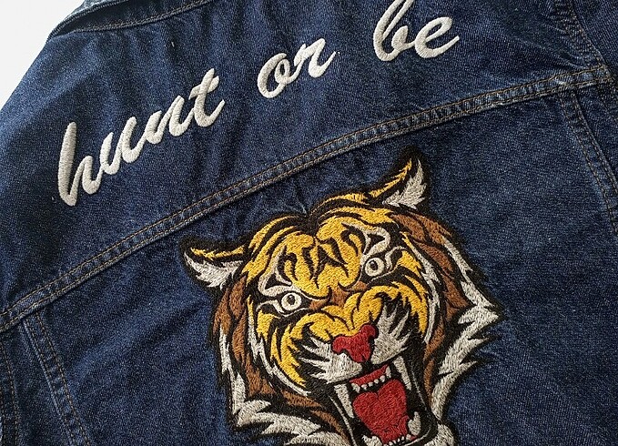 s Beden Crop kot ceket 