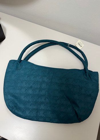 Nakışlı Turkuaz Bohem Kadın Çanta - Görsel 2