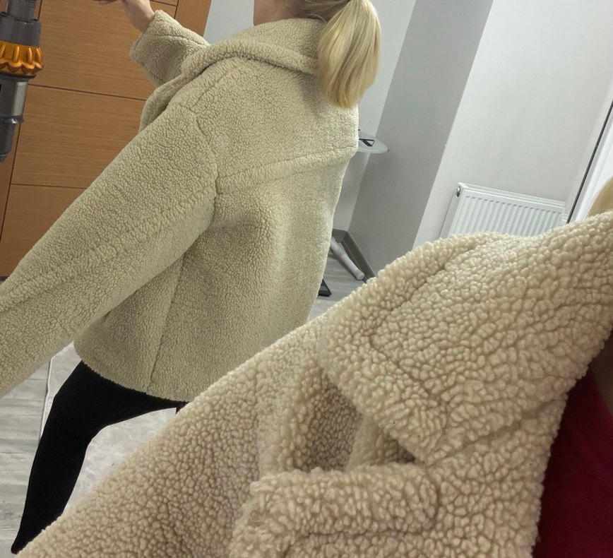 Bej Düğmeli Midi Kadın Kaban - Görsel 2