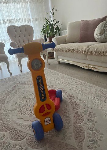 Renkli Sarı Çocuk Scooterı - Görsel 2
