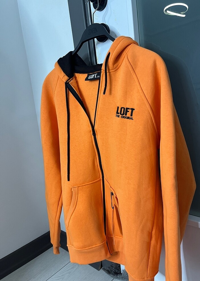 Loft fermuarlı kapüşon - Görsel 2