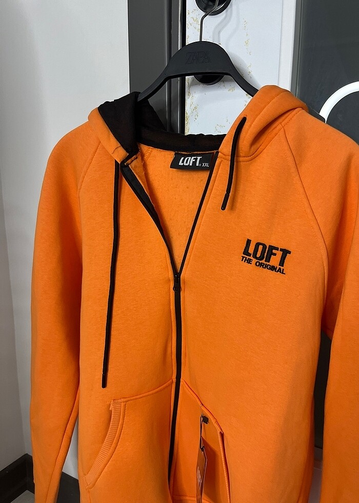 Loft fermuarlı kapüşon - Görsel 3