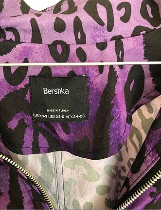 universal Beden mor Renk Zebra desen fermuarlı Ceket&Sweatshirt