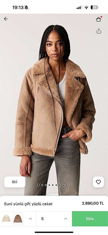 Pull and bear yünlü ceket