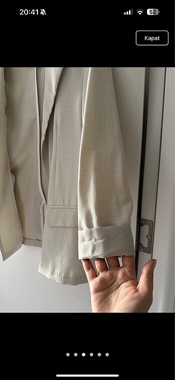 m Beden Bershka blazer ceket yazlık