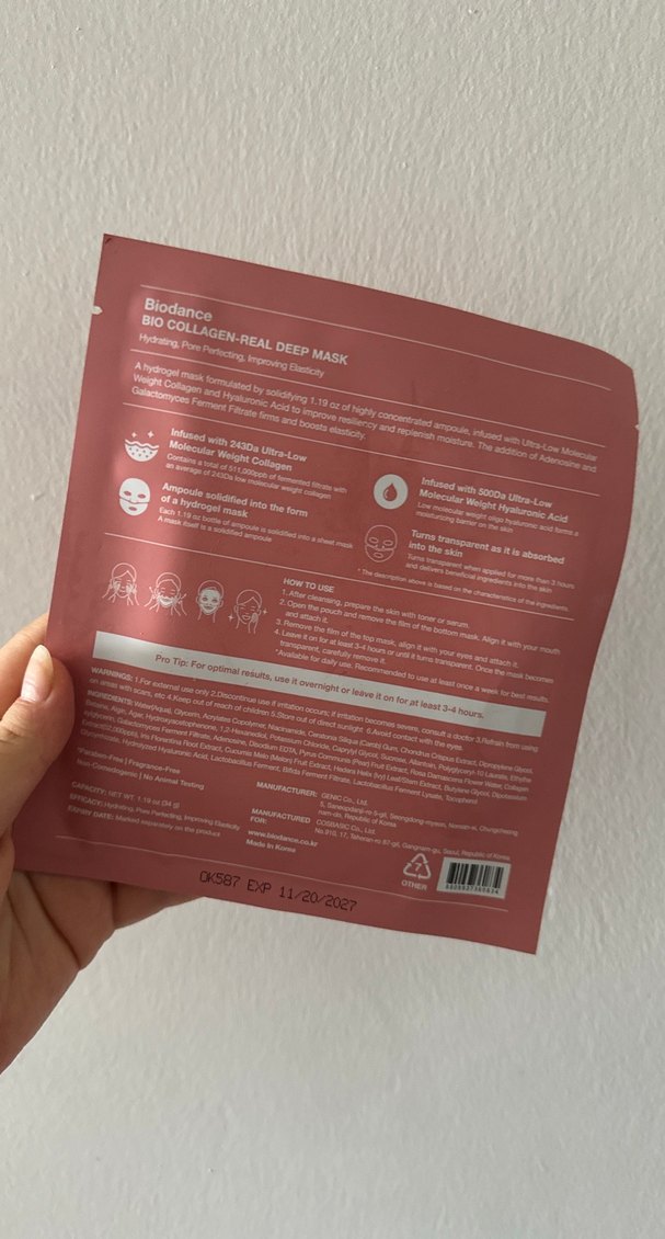 Biodance şeffaflaşan maske - Görsel 2