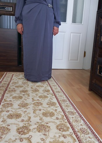 Gri Uzun Kollu Salaş Uzun Abiye