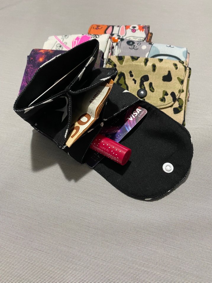 Kadın Çok Desenli Velcro Cüzdan - Görsel 4