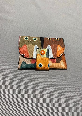 Renkli Pop Art Desenli Kadın Cüzdanı - Görsel 7