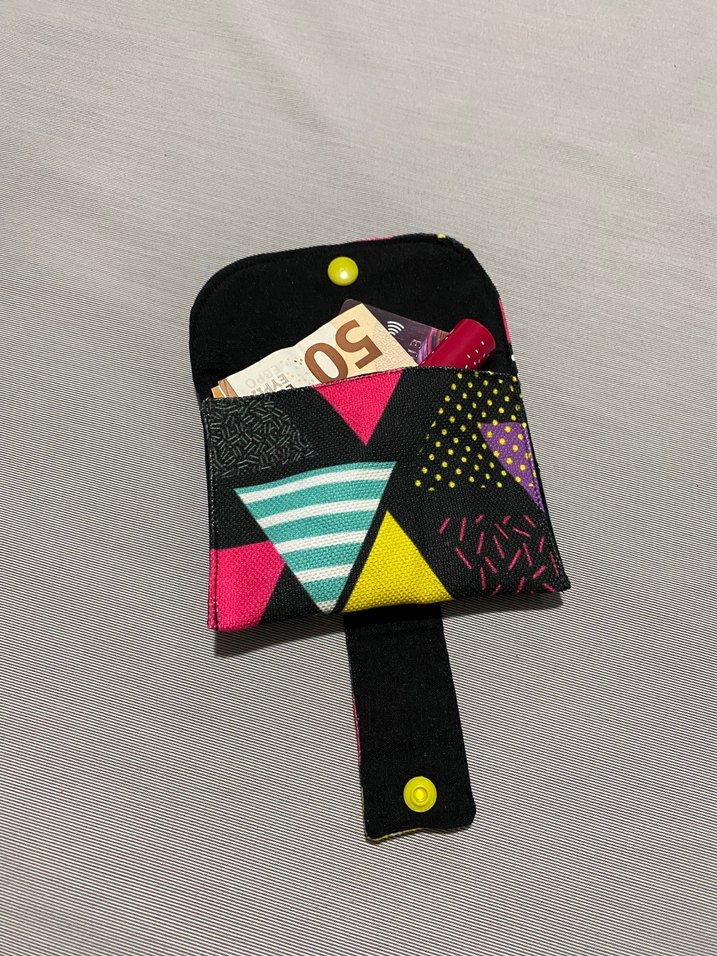 Renkli Pop Art Desenli Kadın Cüzdanı - Görsel 2