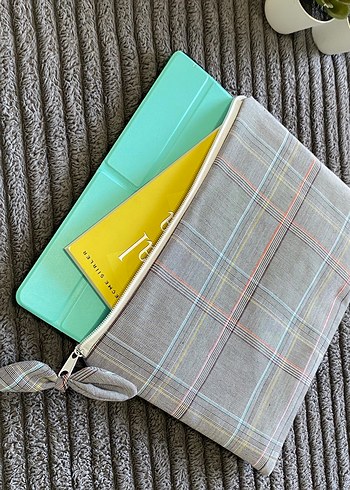 Renkli Desenli Fermuarlı tablet kılıfı - Görsel 7