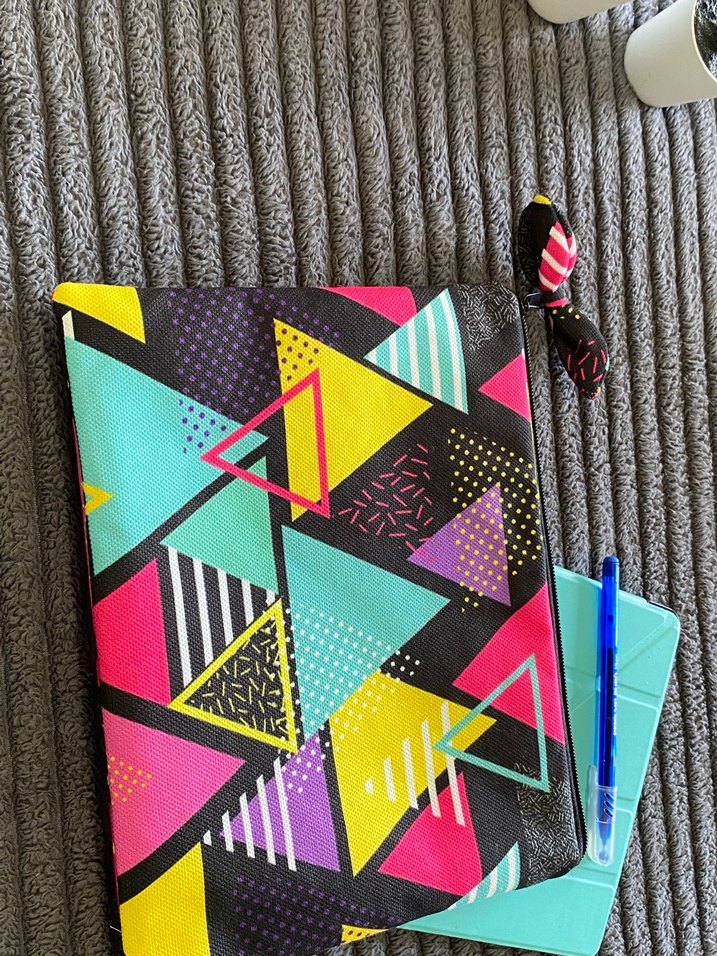 Renkli Desenli Fermuarlı tablet kılıfı - Görsel 2