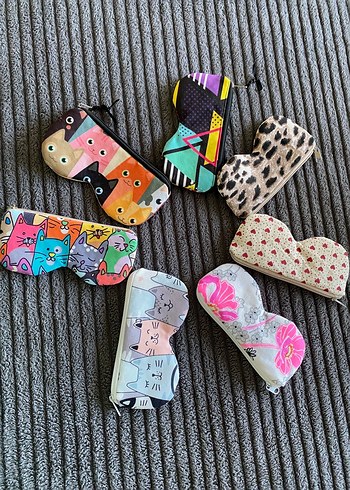 Renkli Kedi Desenli Gözlük Kılıfları - Görsel 6