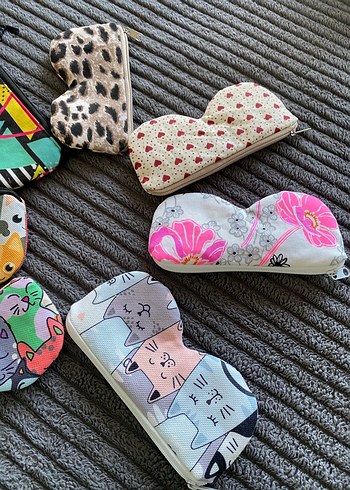 Renkli Kedi Desenli Gözlük Kılıfları - Görsel 4