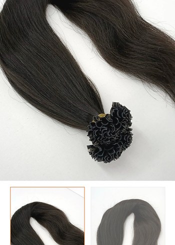 Siyah Kaynak 200 Adet Dolgun Saç  - Görsel 2