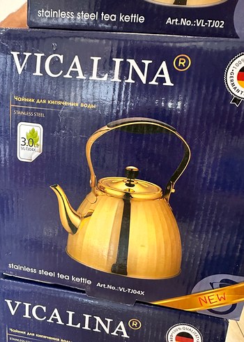Diger Parlak Altın Çaydanlık