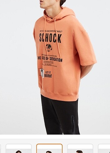 l Beden turuncu Renk SWEATSHİRT