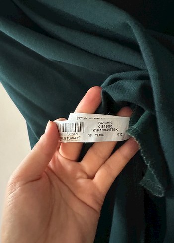 Yeşil Pilili Midi Kadın Etek - Görsel 7