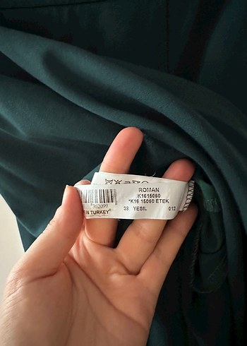 Yeşil Pilili Midi Kadın Etek - Görsel 6