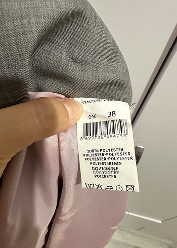 Gri Midi Kalem Etek, Kemerli, Ofis Stili - Görsel 6