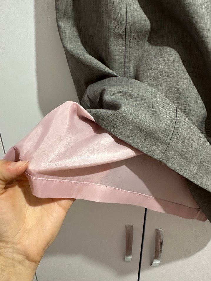 Gri Midi Kalem Etek, Kemerli, Ofis Stili - Görsel 3