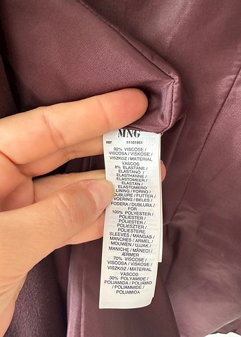 Bordo Düğmeli Kadın Blazer Ceket - Görsel 11