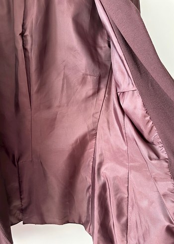 Bordo Düğmeli Kadın Blazer Ceket - Görsel 6