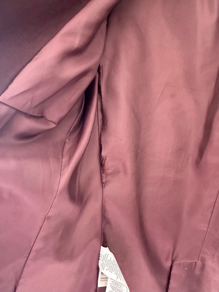 Bordo Düğmeli Kadın Blazer Ceket - Görsel 5