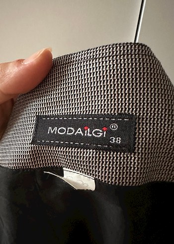 Düğmeli Gri Midi Kadın Etek - Görsel 3