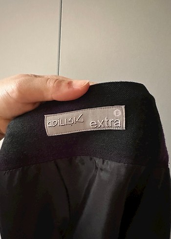 Mor Kuşaklı Midi Kalem Etek - Görsel 8