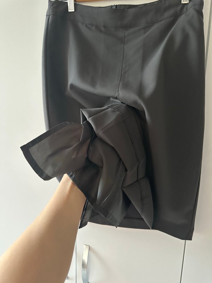 Siyah Midi Piliseli Etek - Görsel 4