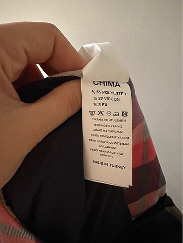 Chima ekose pileli etek - Görsel 6