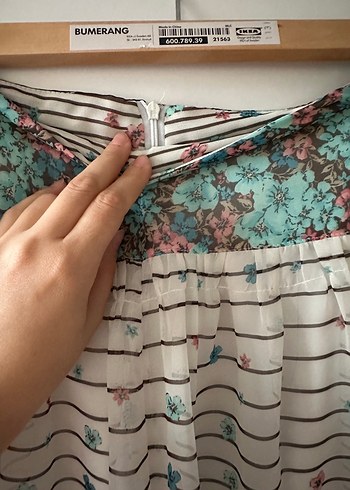 Piliseli Midi Bohem Çok Renkli Kadın Etek - Görsel 3