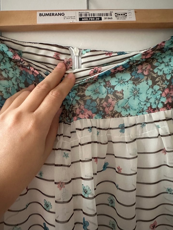 Piliseli Midi Bohem Çok Renkli Kadın Etek - Görsel 3