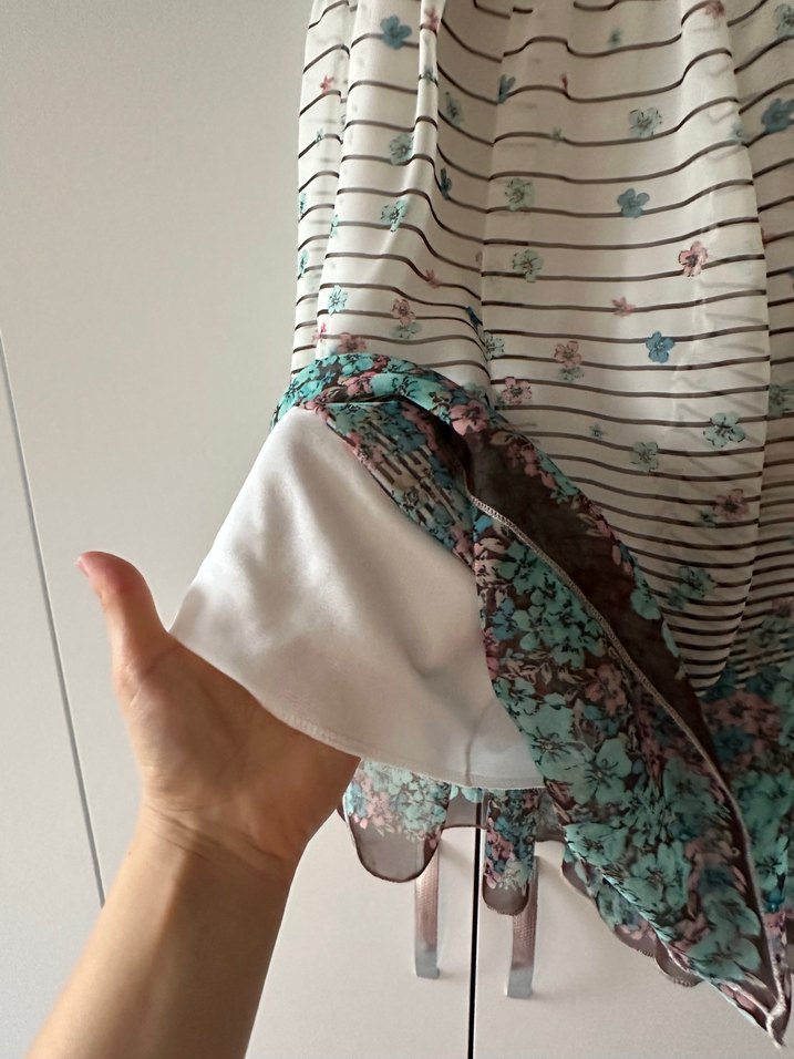 Piliseli Midi Bohem Çok Renkli Kadın Etek - Görsel 4