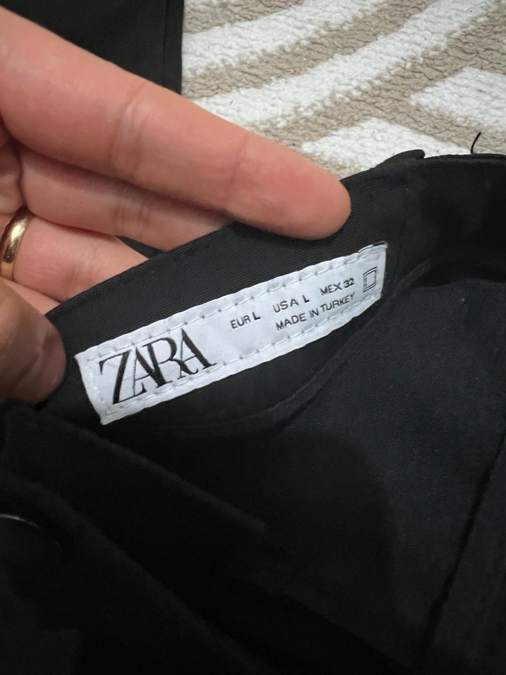 Erkek  Siyah Regular Fit Kumaş Pantolon - Görsel 3