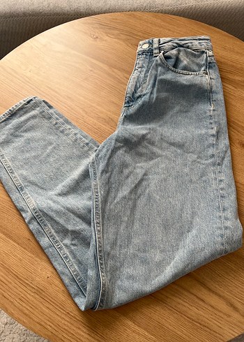 Zara Acik Mavi Rahat Kesim Denim Jean