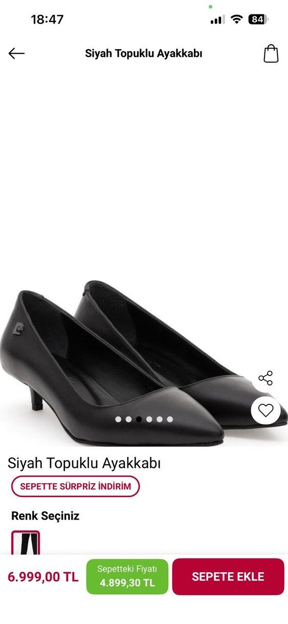 Siyah Modern Klasik İnce Topuklu Kadın Stiletto - Görsel 2