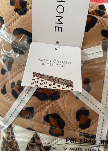 Kahverengi leopar desenli Yatak Örtüsü - Görsel 5