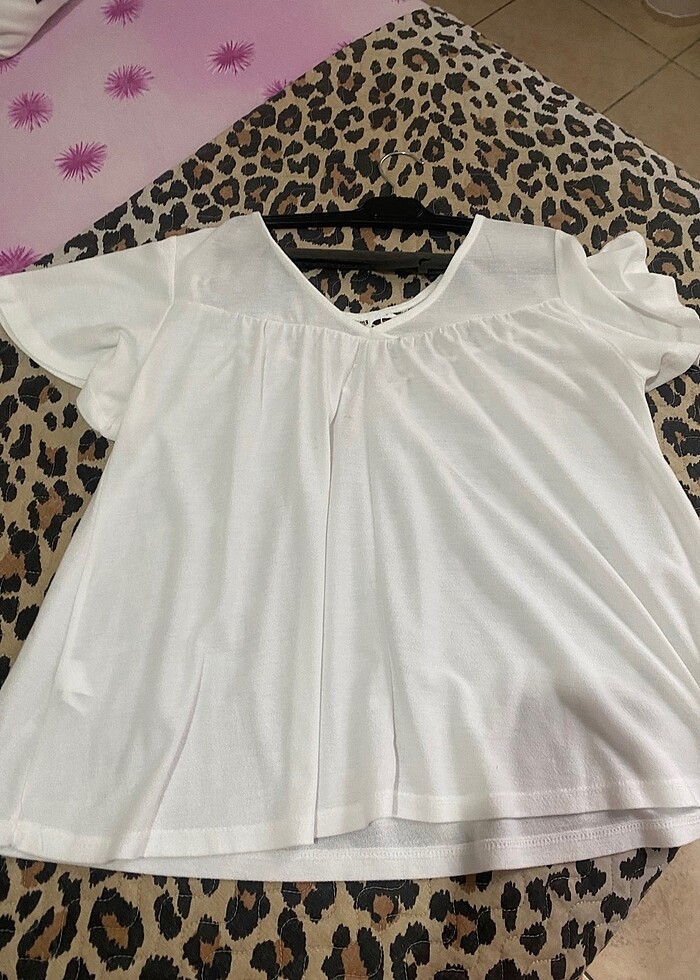 Mudo beyaz güpürlü bluz - Görsel 5