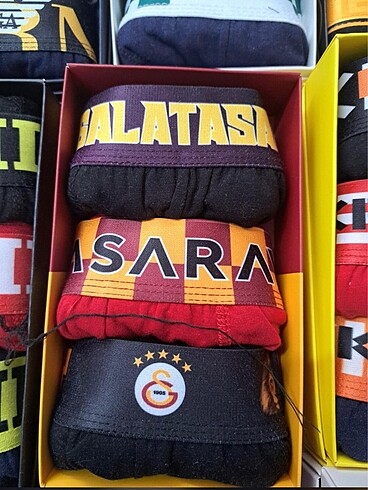 Galatasaray 3 lu Lux Kutu Boxer