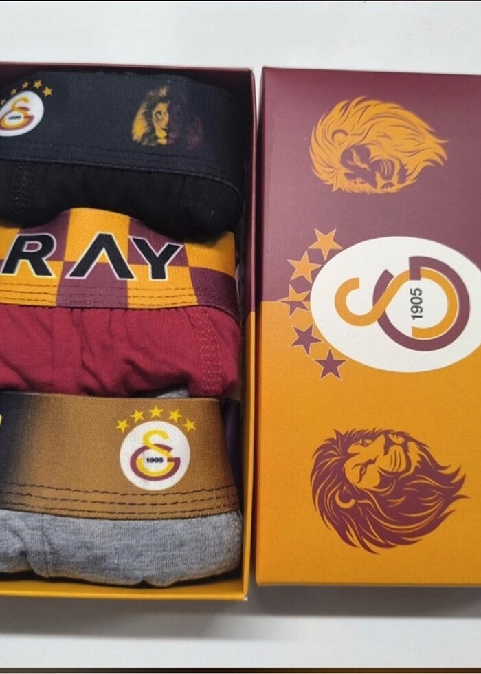 Galatasaray 3 lu Lux Kutu Boxer - Görsel 2
