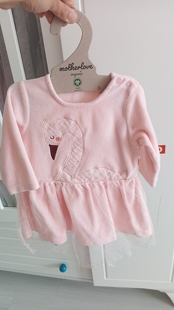 6-9 ay pembe elbise
